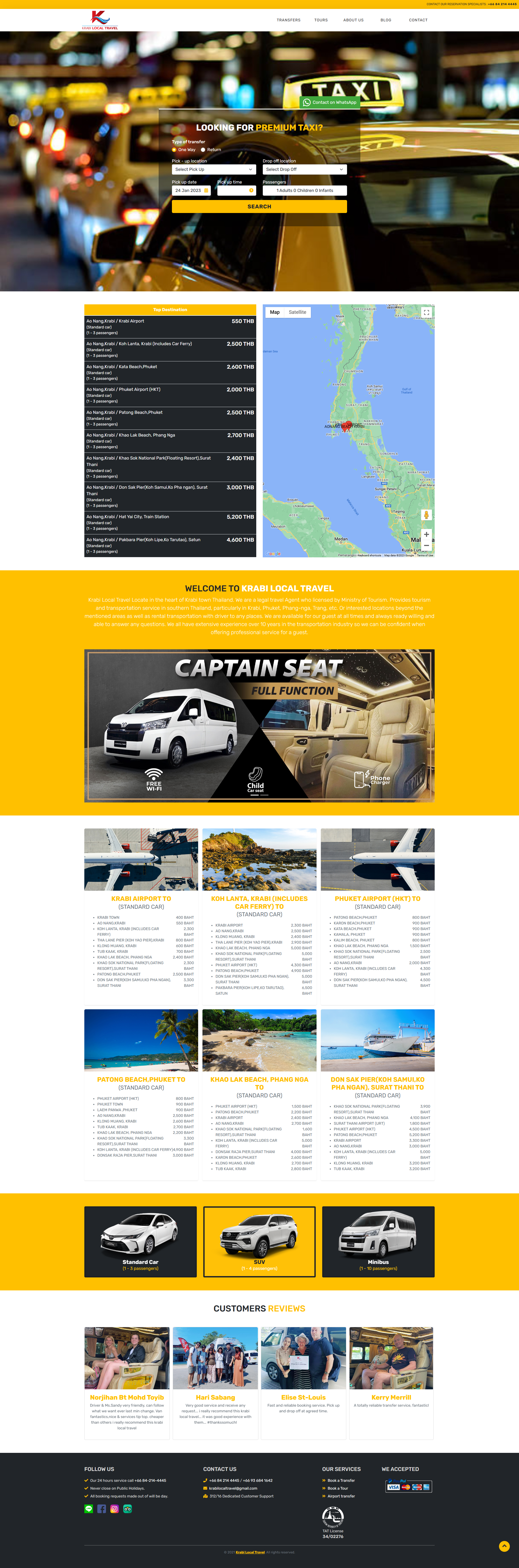 Krabi Local Travel (Transfers)